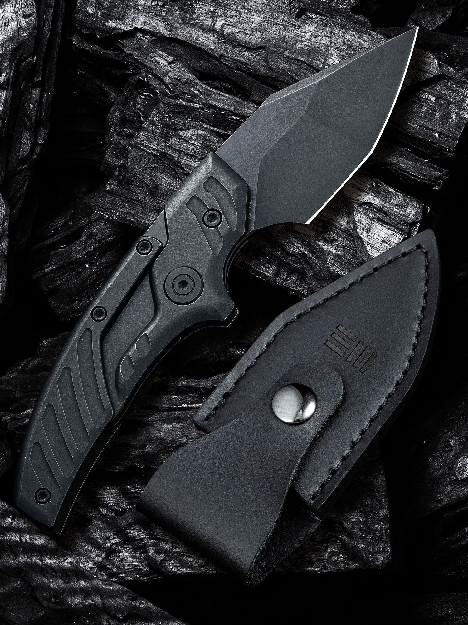 Wazoo Survival Gear Mini Black Folding Ceramic Cleaver Pocket Knife G0 –  Atlantic Knife Company