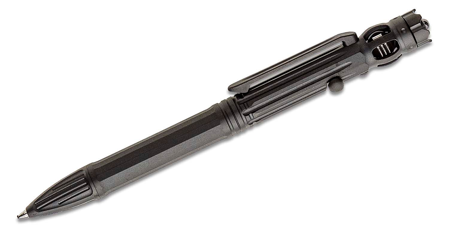 We Knife Company TP-07B Baculus Titanium Bolt-Action Pen, Black