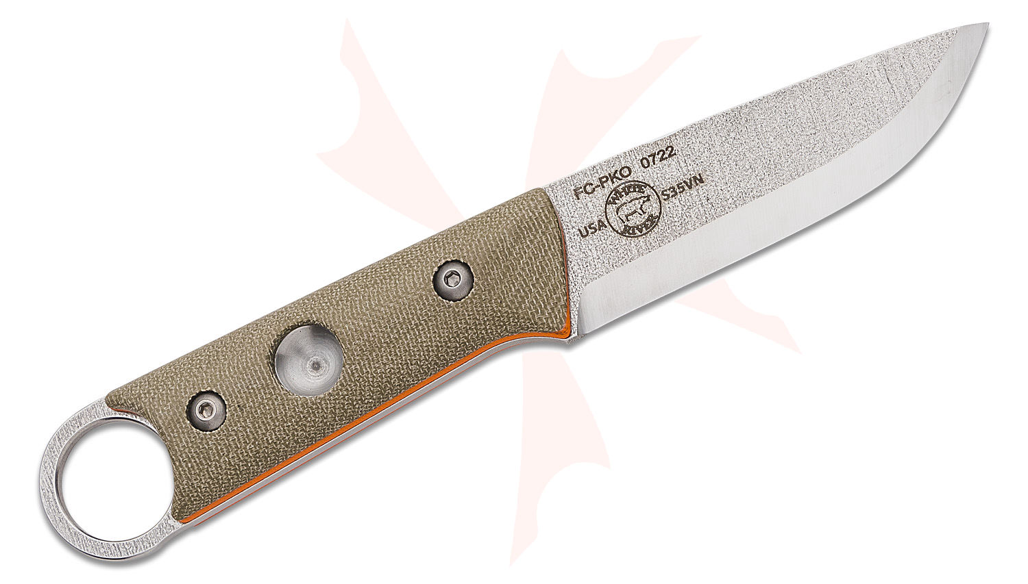 White River Knives Firecraft PKO Fixed Blade Knife 3.7" S35VN