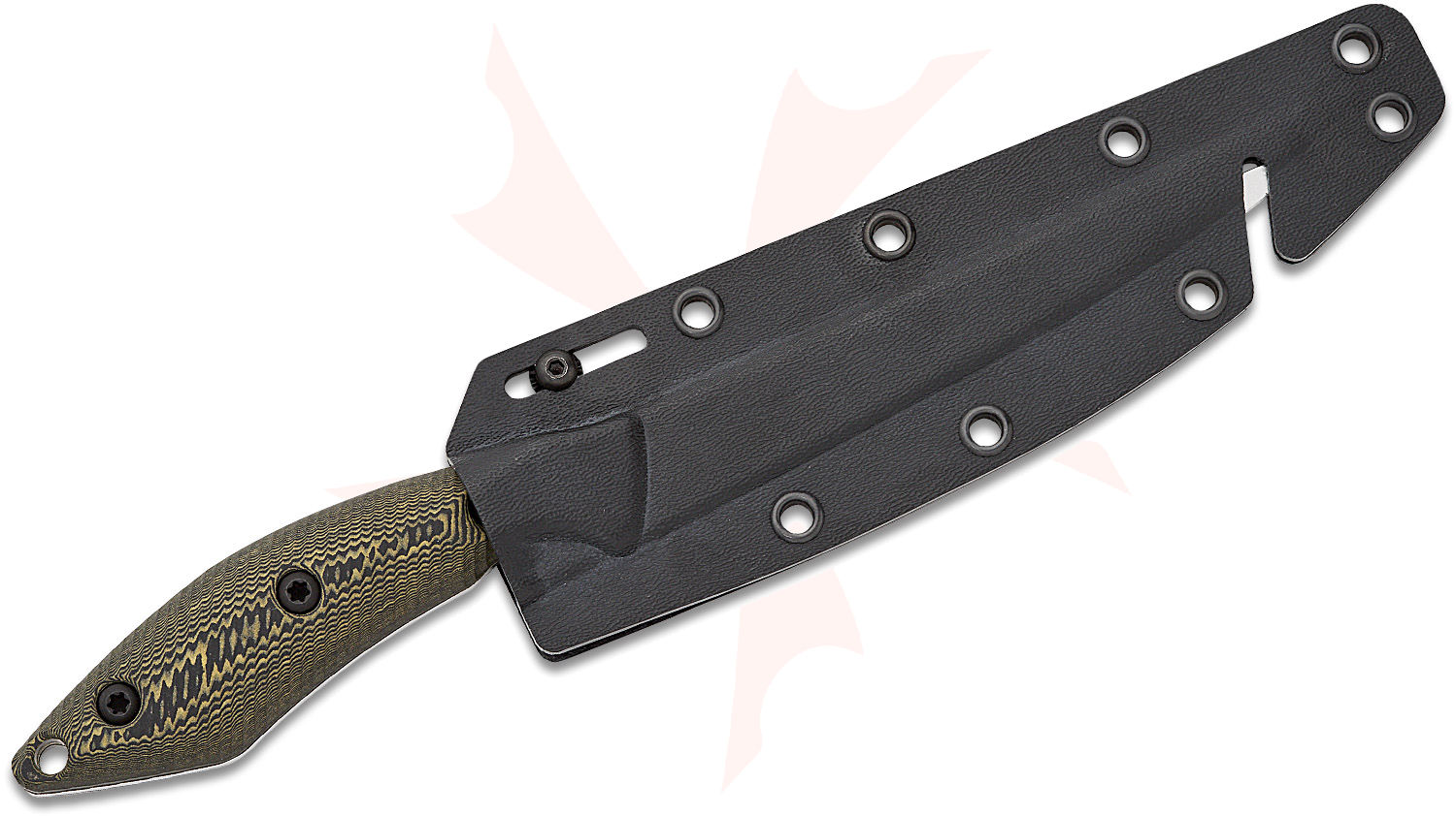 White River Knives Fillet Knife 6" S35VN Stonewashed Blade, Black and Maple Richlite Handles