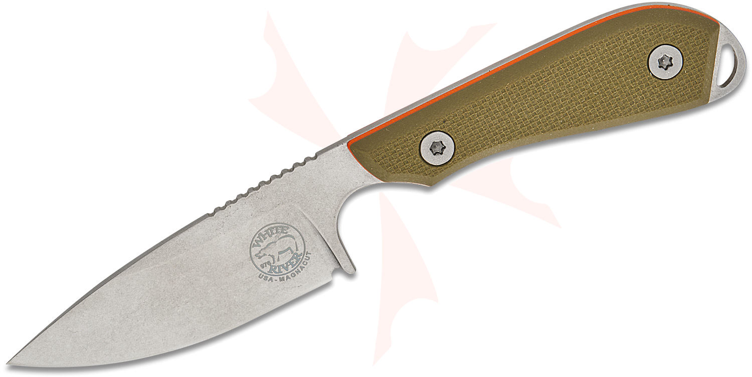 MORROW(モロー) White River Model 1 Pro - Orange Textured G-10 - MagnaCut +