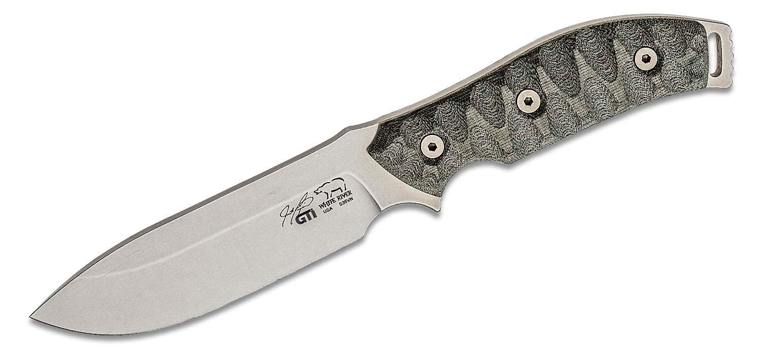 White River Knives Justin Gingrich GTI 4.5 CPM-S35VN Stonewashed