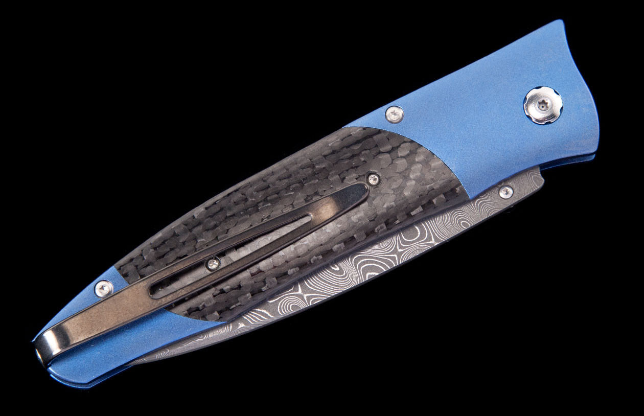 William Henry Gentac 'Blue Flash' Folding Knife 3.25
