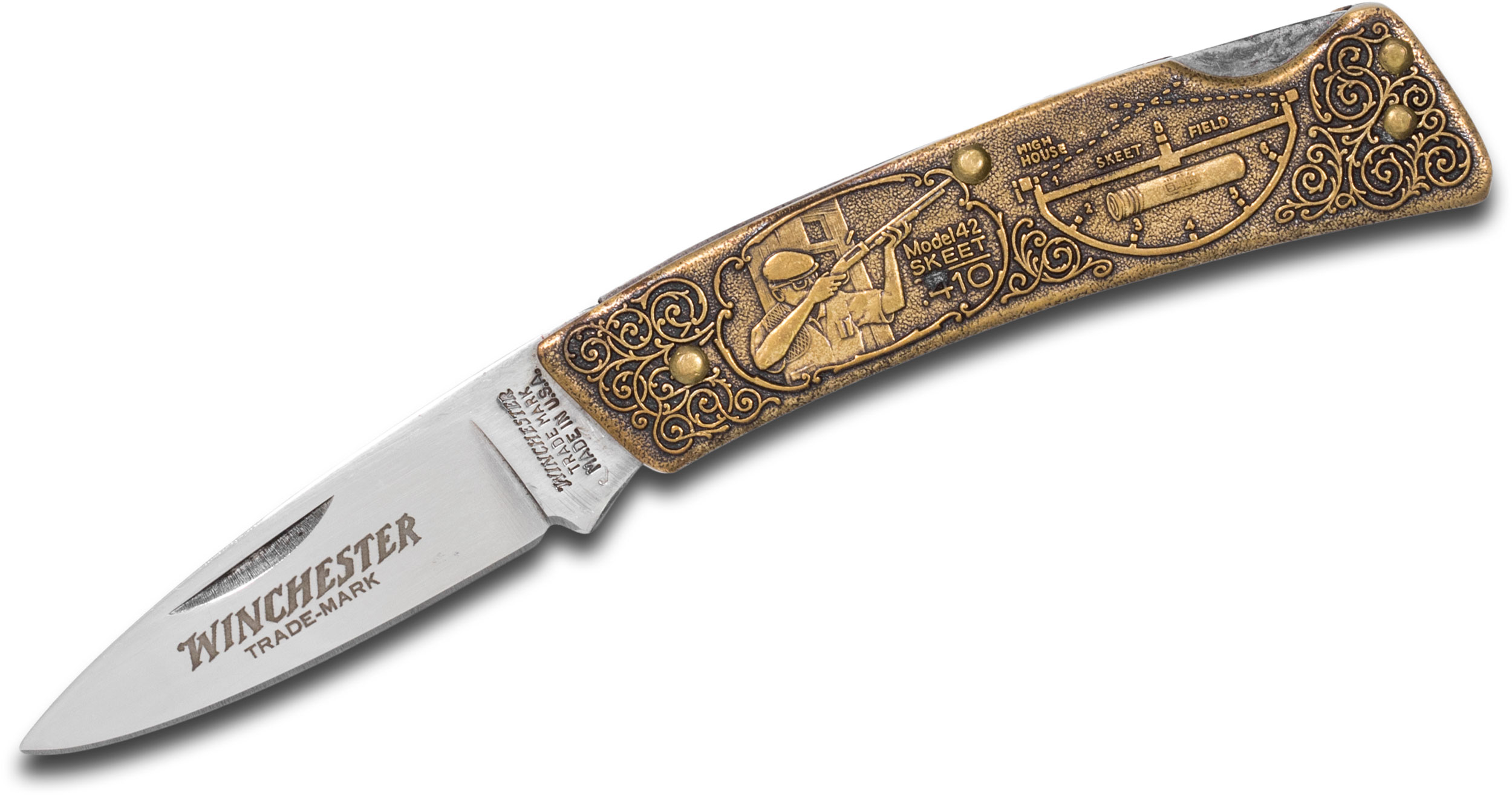 【希少】Two's Company 天使の一輪挿し 2個セット ヴィンテージ Winchester Model 42 Commemorative Folding Knife 2