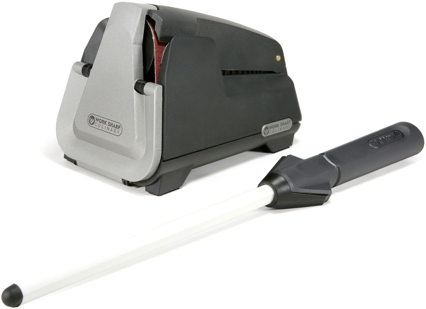 Work Sharp Culinary E3 Electric Kitchen Knife Sharpener Plus Ceramic Honing  Rod - KnifeCenter - CPE3 - Discontinued