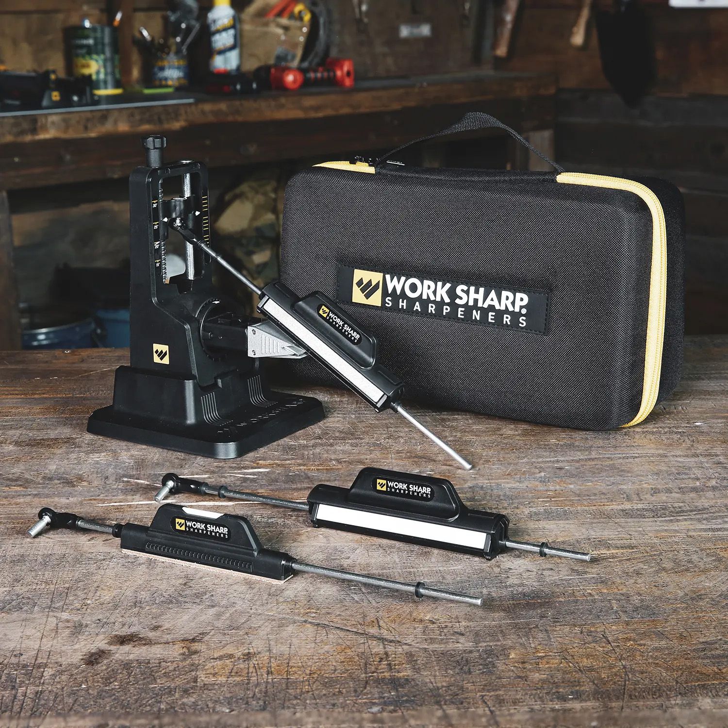 Work Sharp Professional Precision Adjust Knife Sharpener with Seven  Different Grits - KnifeCenter - WSBCHPAJ-PRO