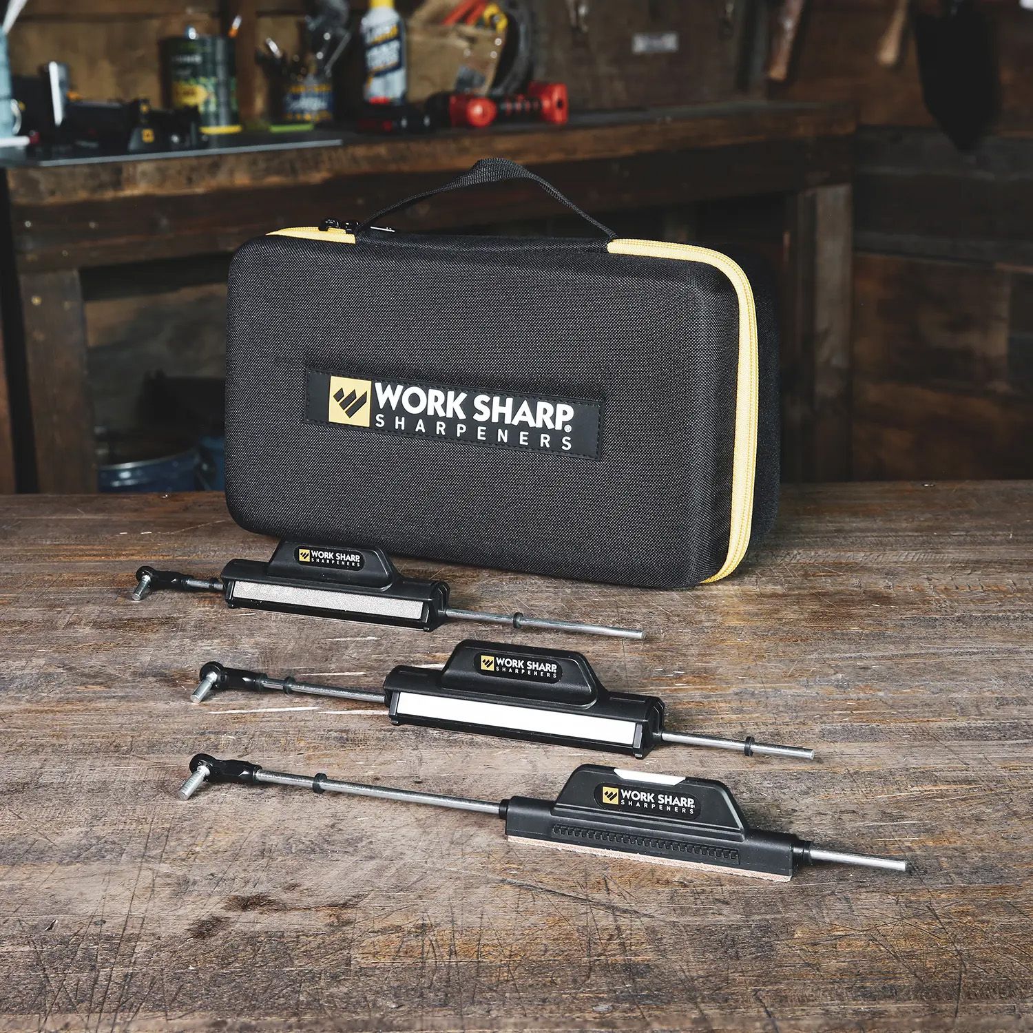 Work Sharp Precision Adjust Tri-Brasive Knife Sharpener For Sale