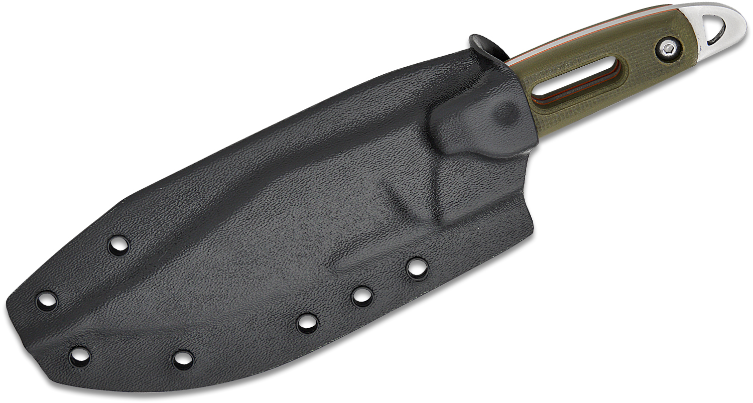 Work Tuff Gear Kitsune L Fixed Blade Knife 5" N690 Satin Clip Point