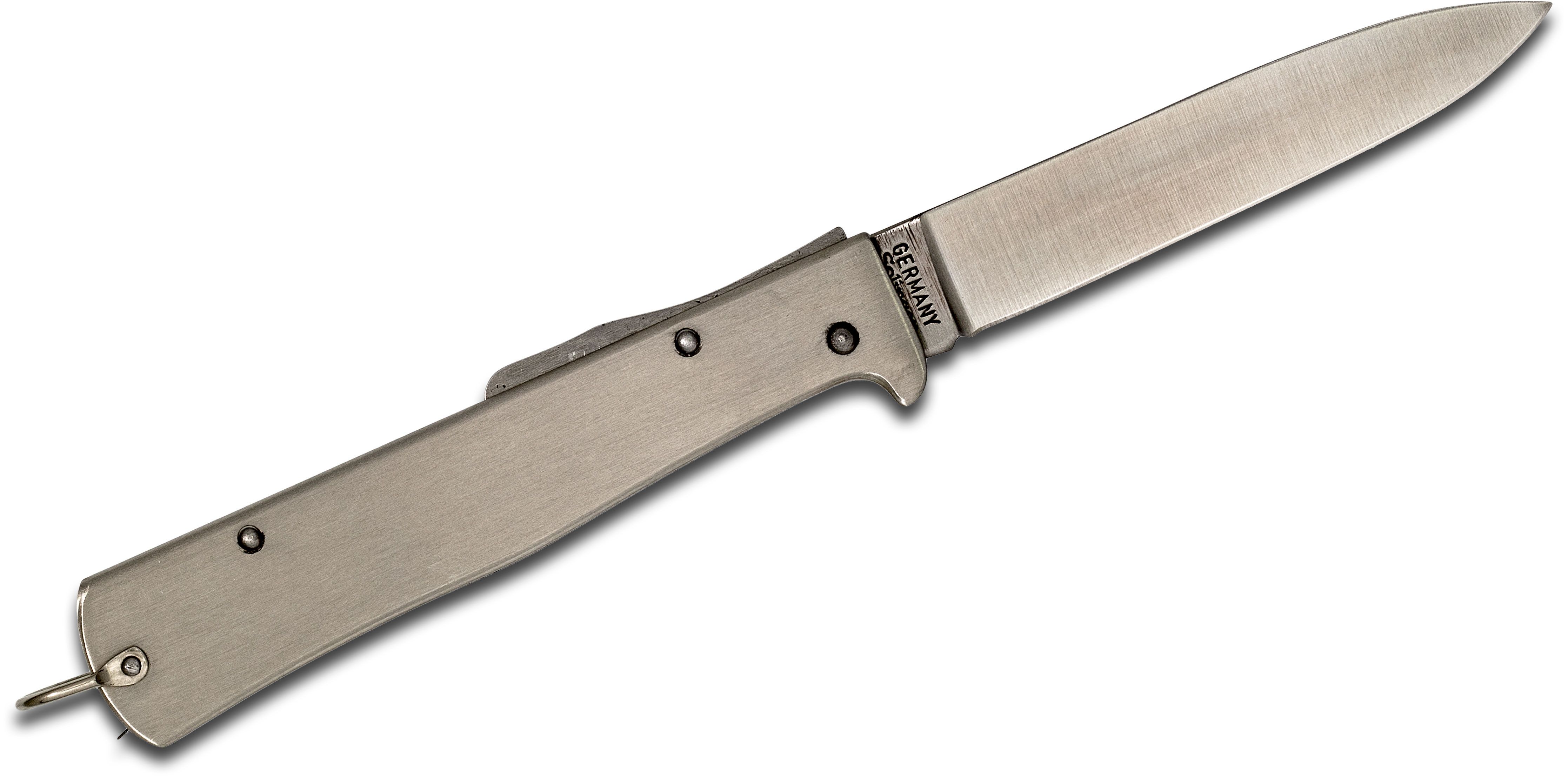 Otter Mercator Solingen K55 Lockback Folding Knife 3.5 Plain Stainless  Steel Blade and Handles - KnifeCenter - K10826R