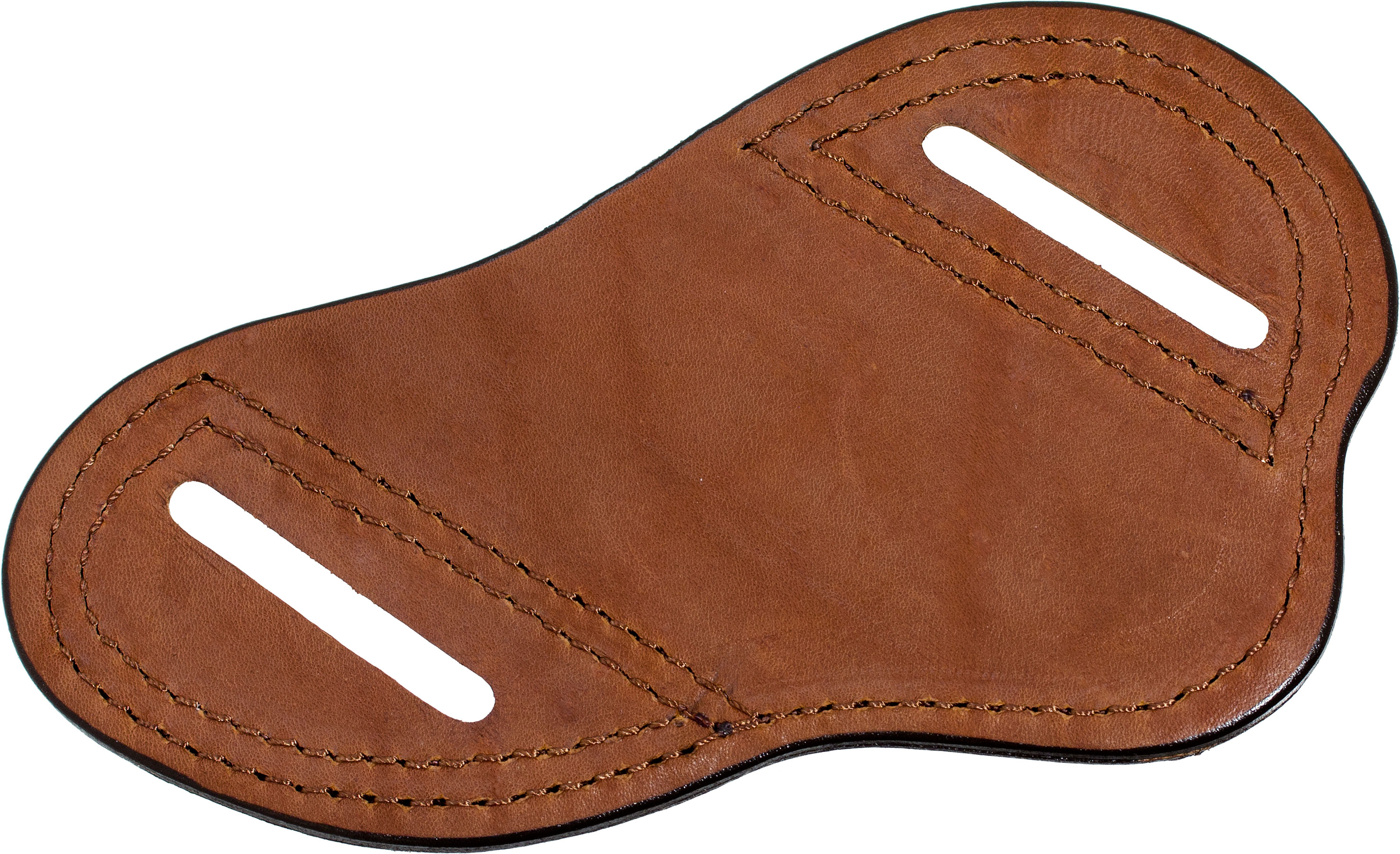 K Bar J Leather Company Double Loop Folding Knife Sheath, Walnut