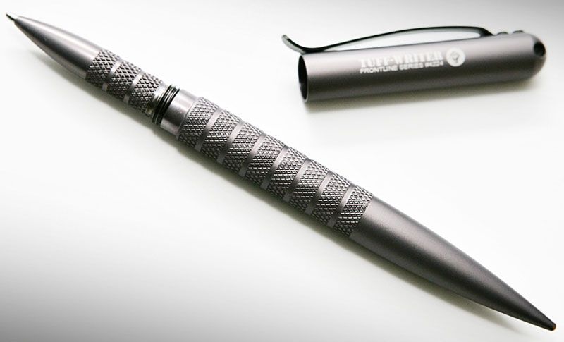Tuff-Writer Frontline Tactical Ballpoint Pen Black Med Hauser Refills by Schmidt