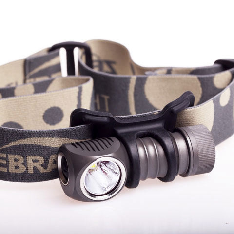 ZebraLight H32 CR123 Headlamp, XM-L2 Cool White LED, 480 Max