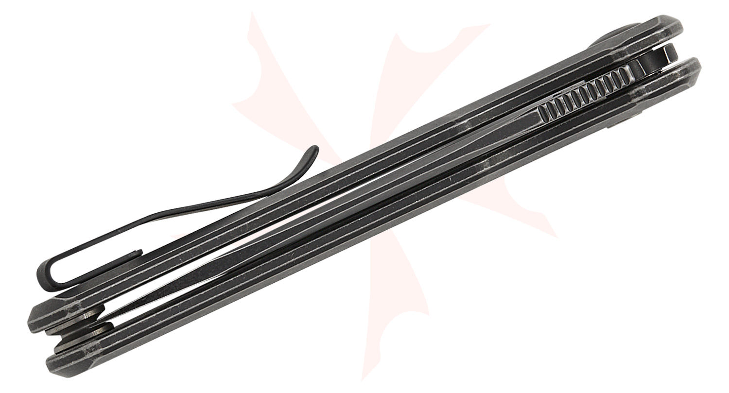 Zero Tolerance 0044BW Button Lock Flipper Knife 3.2