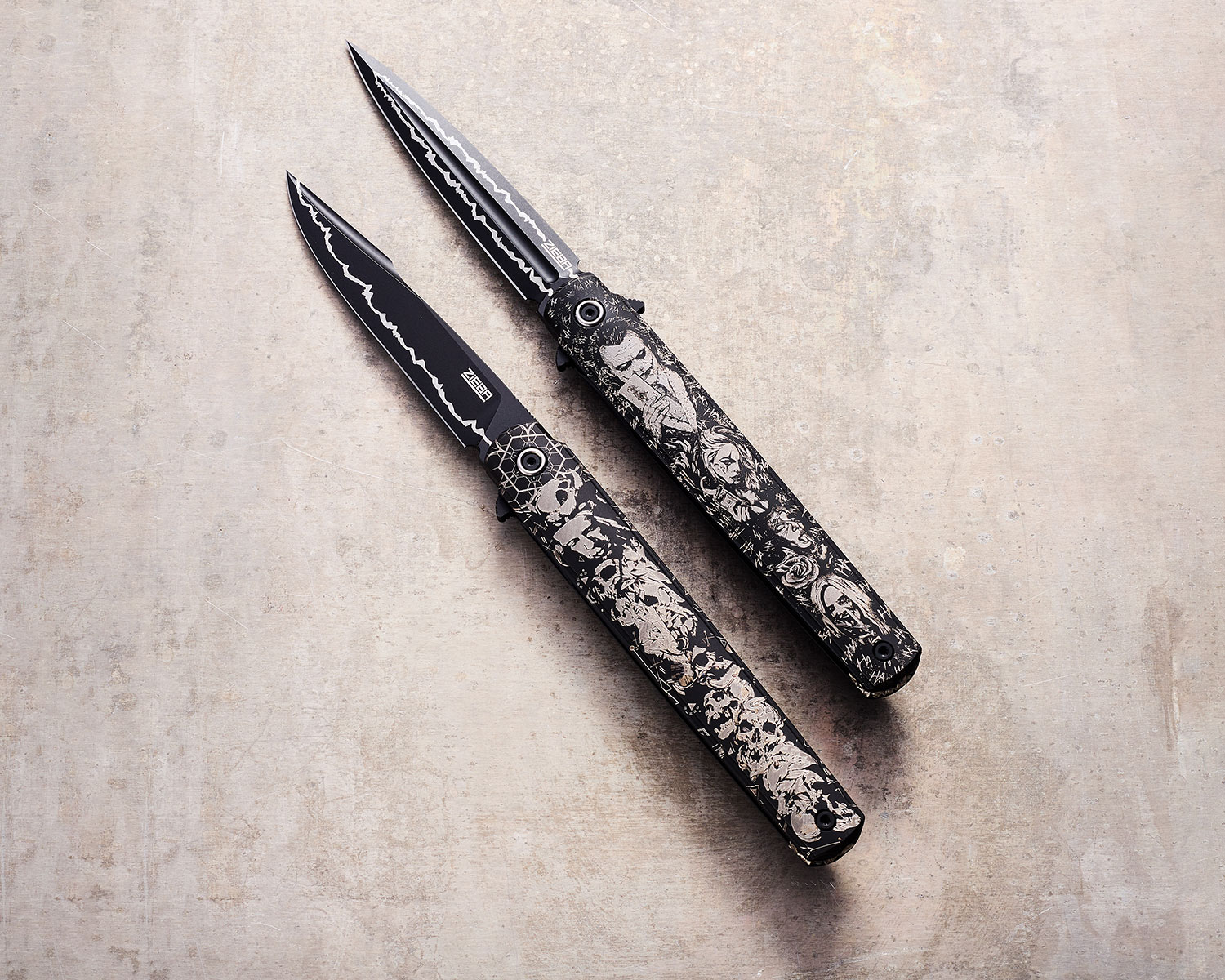 DOPPELGANGER - ichimina Michael Zieba Nine Dagger Flipper Knife 4.126