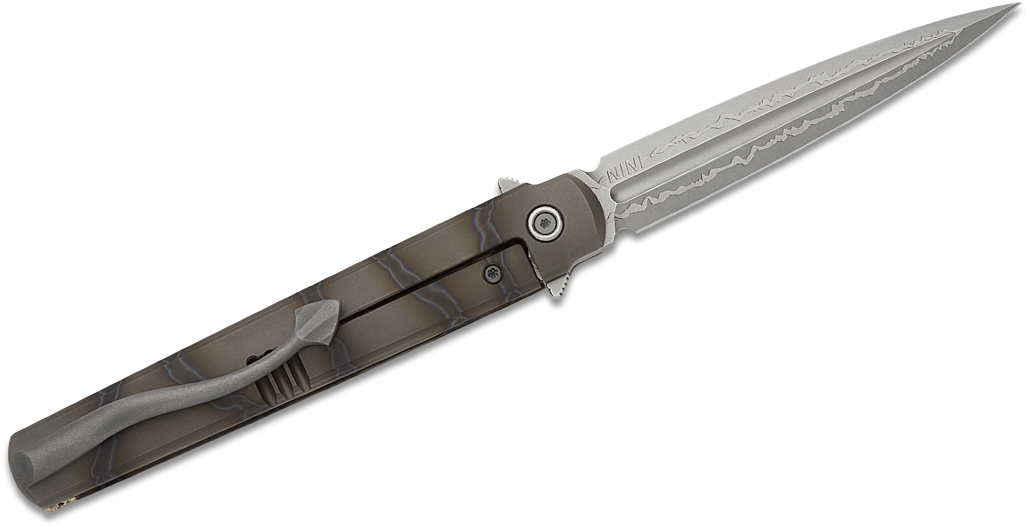 Michael Zieba Nine Dagger Flipper Knife 4.126