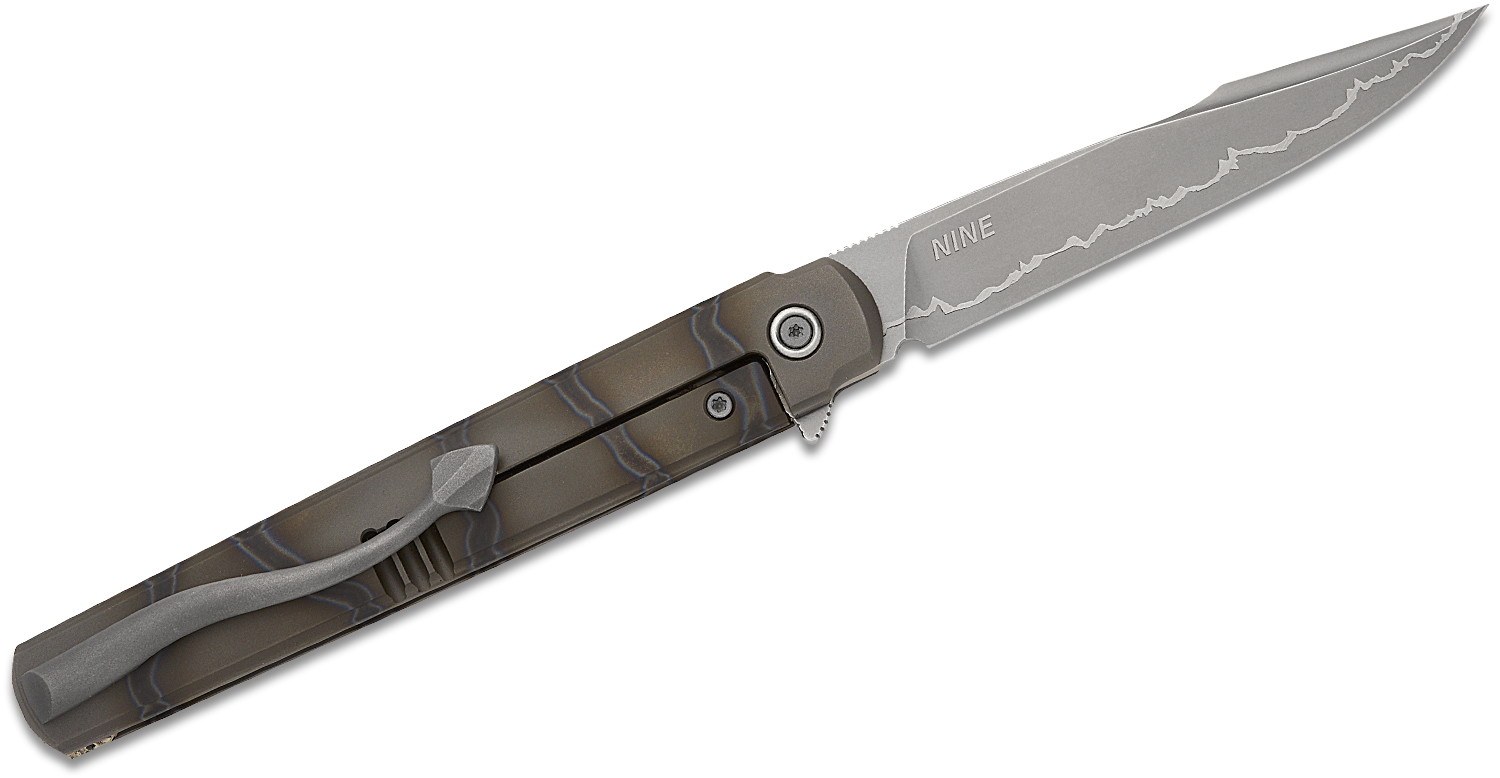 Michael Zieba Nine Harpoon Flipper Knife 4.126
