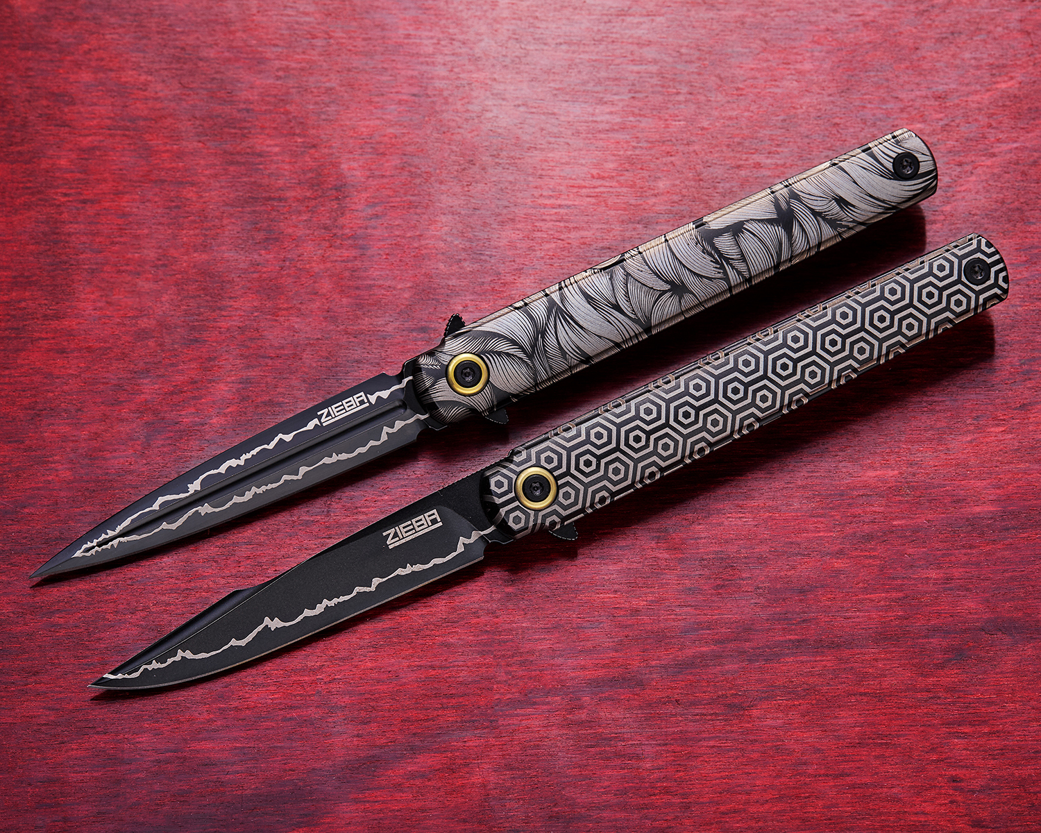 Michael Zieba Six Harpoon Flipper Knife 3.05