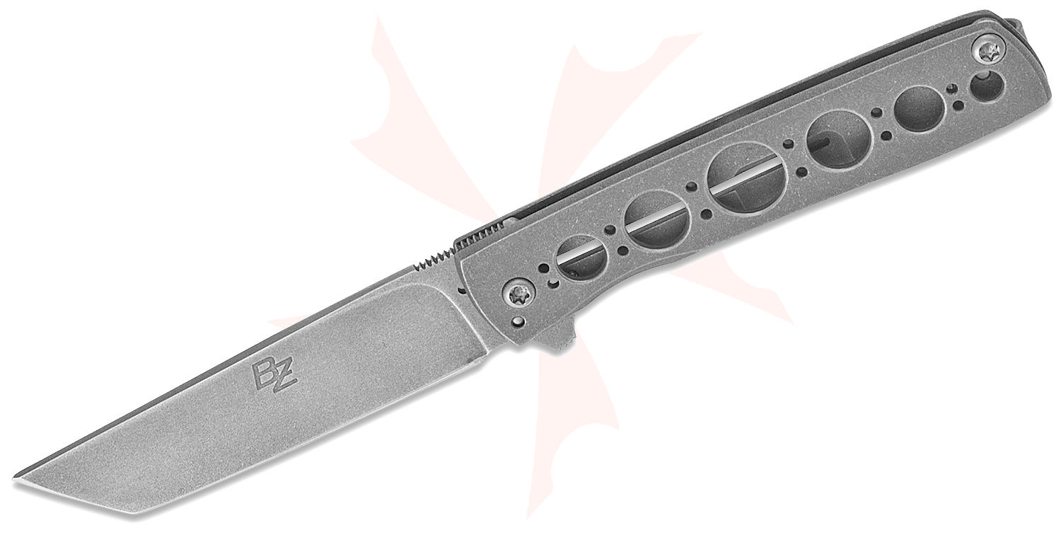 Brad Zinker Custom BO Tanto Frame Lock Flipper Knife 2.375