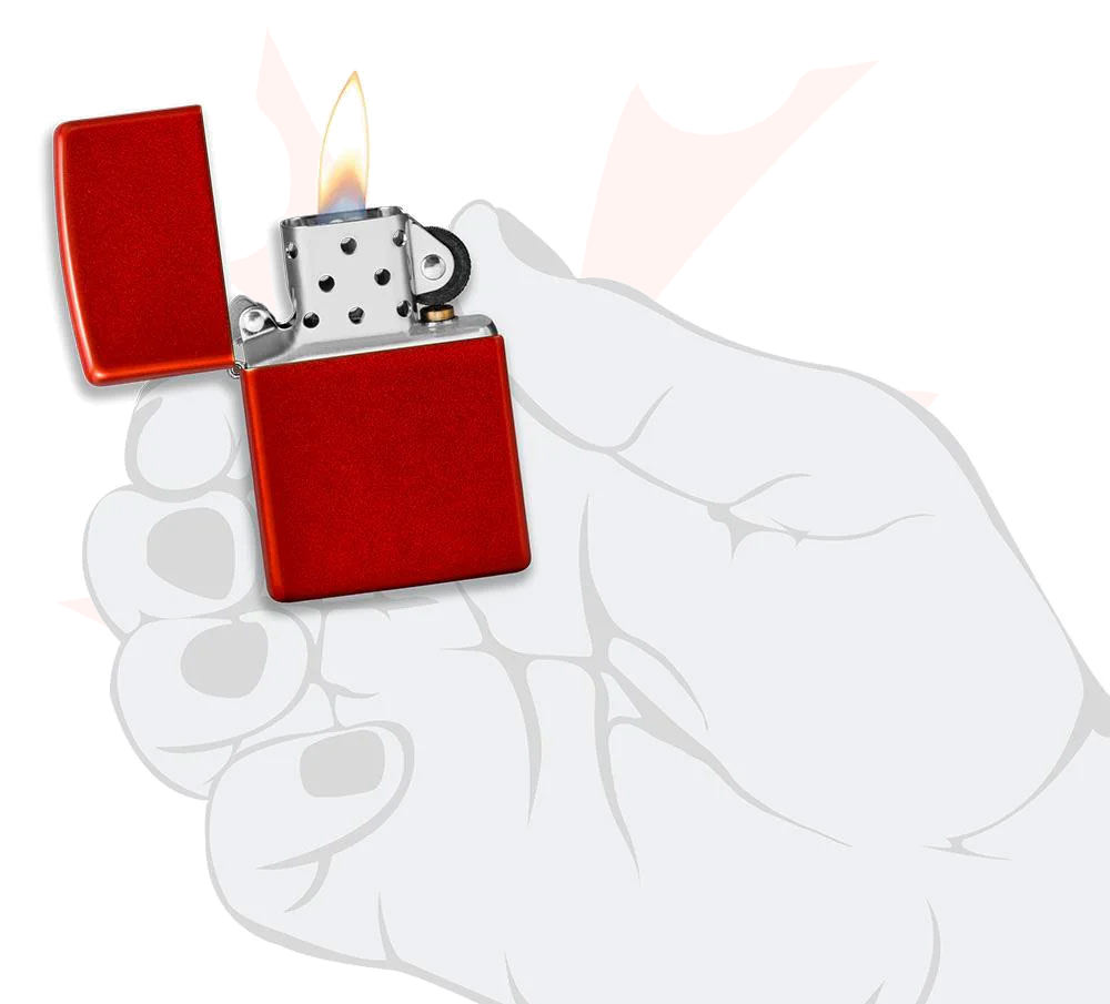 Zippo Lighter Classic Metallic Red - KnifeCenter - 49475