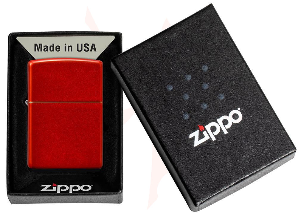 Zippo Lighter Classic Metallic Red - KnifeCenter - 49475