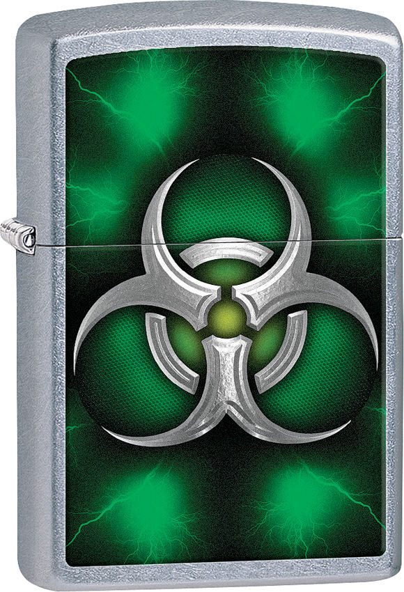 新品✨biohazard let me live zippo Zippo Biohazard Green, Street Chrome Classic - KnifeCenter - 28853