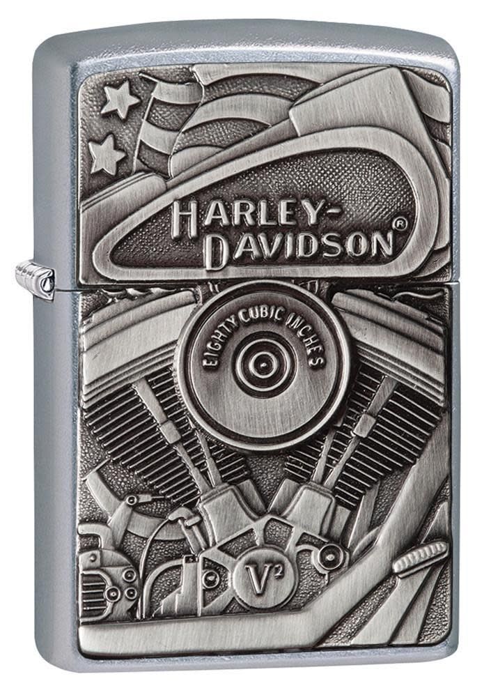 Zippo Lighter Harley-Davidson Street Chrome, Engine with Eagle Surprise