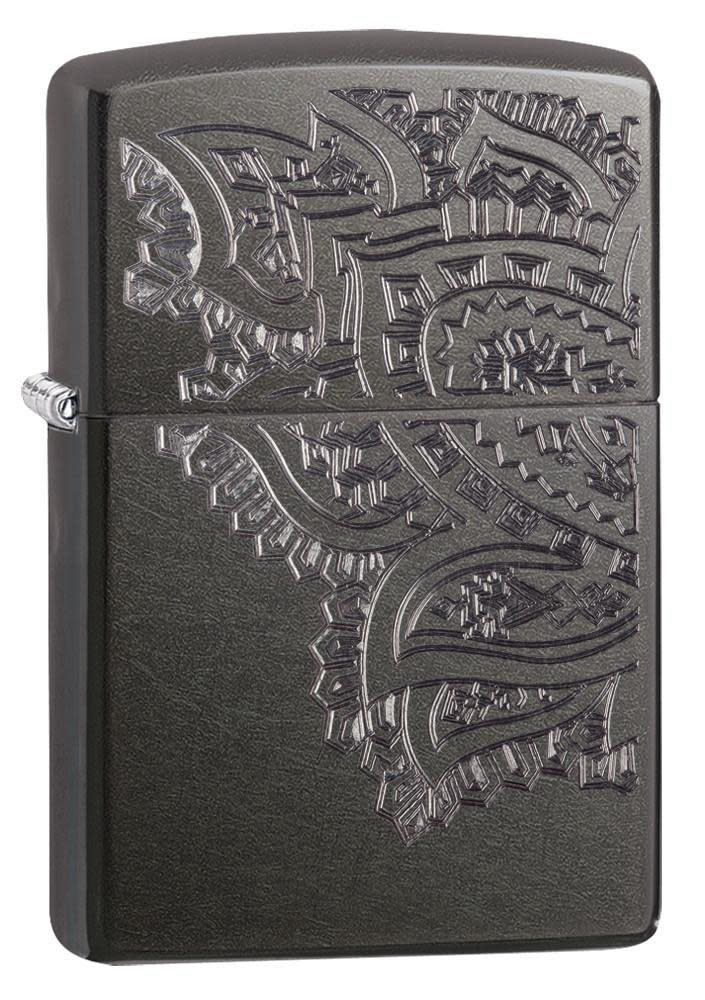 Zippo Lighter Gray Dusk, Iced Paisley - KnifeCenter - 29431