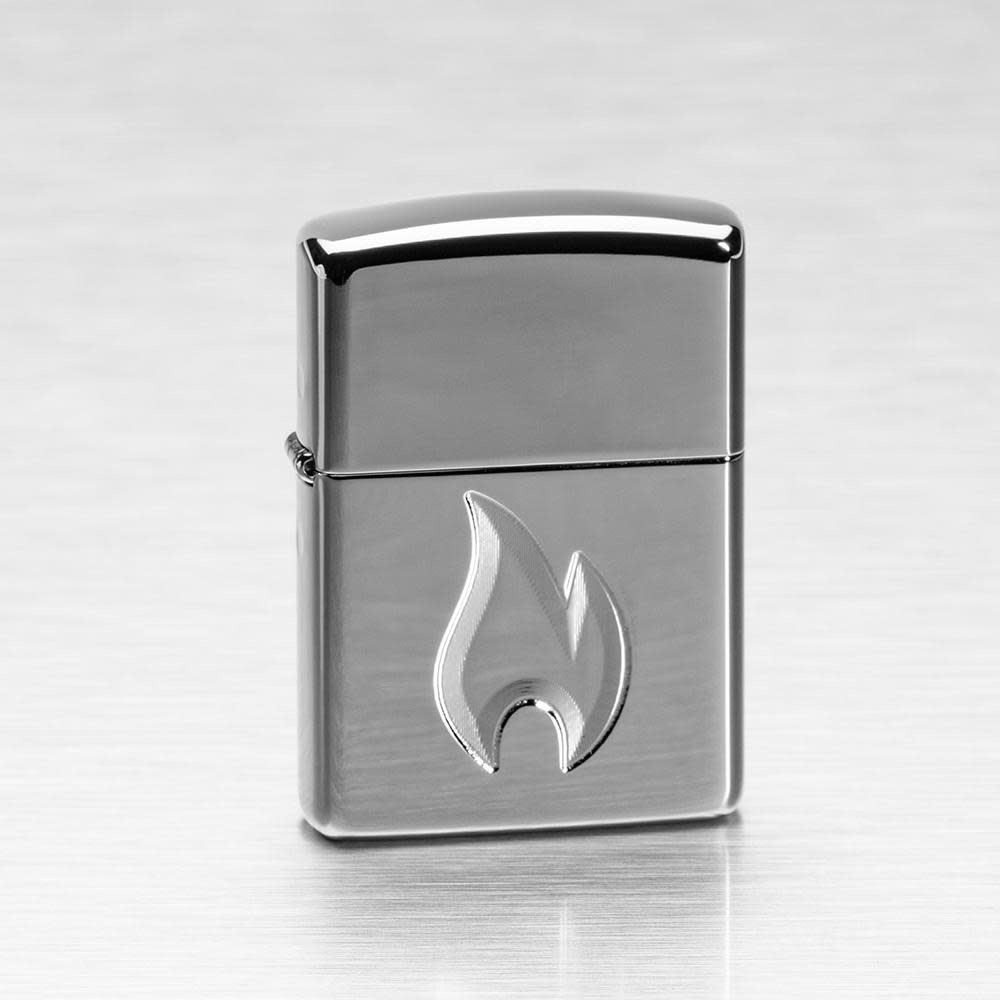 Zippo Lighter Black Ice, Armor, Zippo Engraved Flame Design