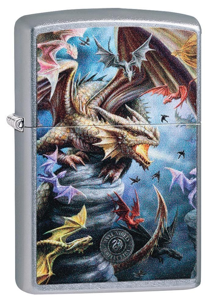 激レア！ZIPPO PREMIUM アン・ストークス画「ドラゴン」5面加工 アート