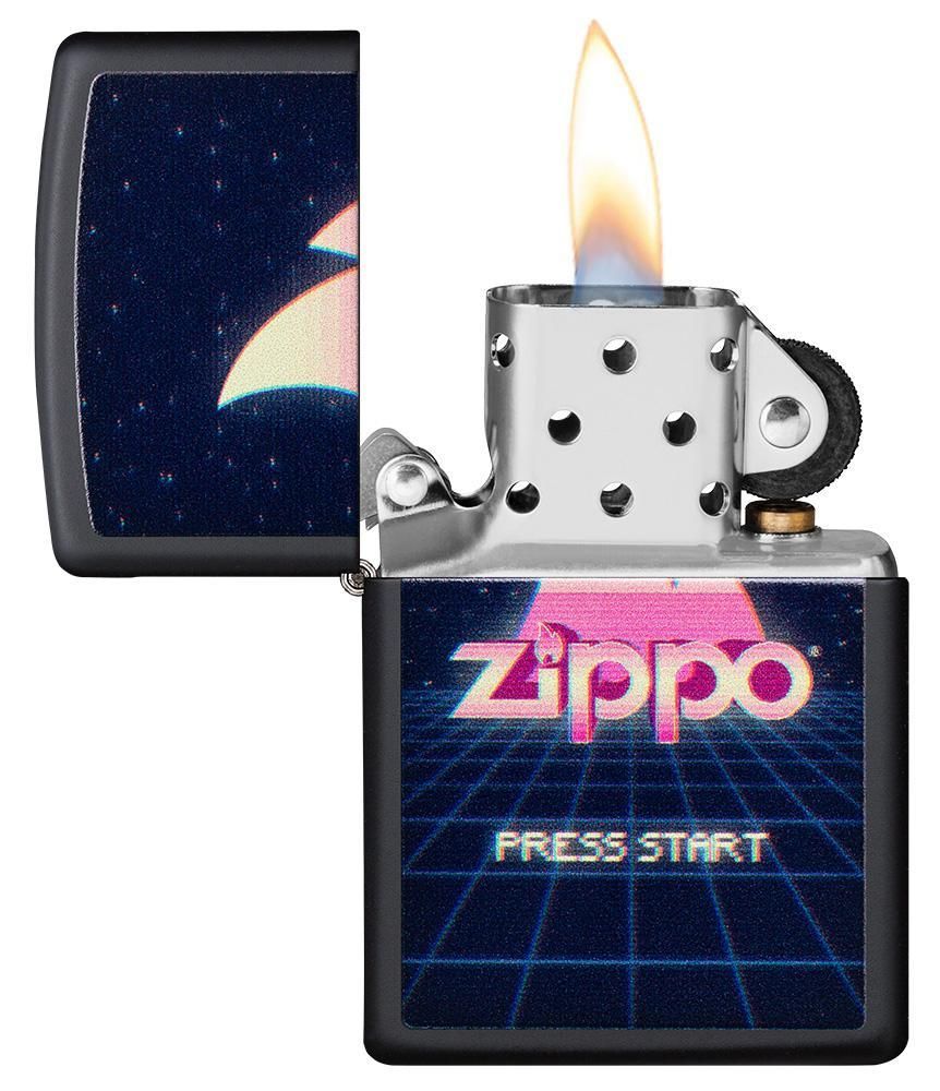 Zippo Lighter White Matte, Spazuk Gas Mask - KnifeCenter - 29646