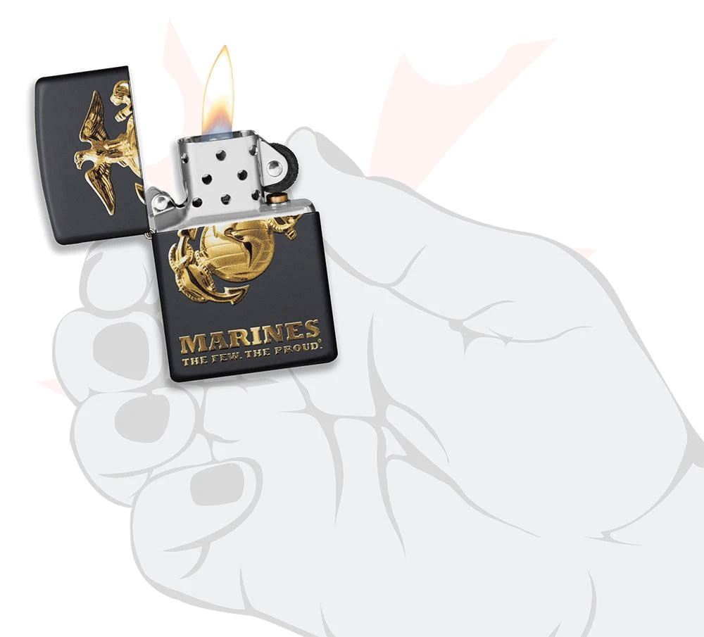 ZIPPO ライター-アメリカ海兵隊員-ブルドッグ-FEW. THE PROUD