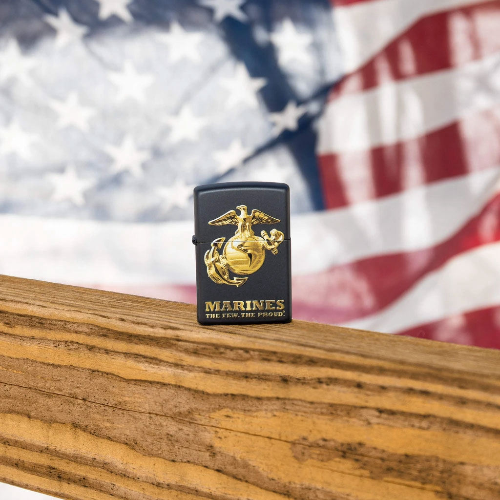 ZIPPO ライター-アメリカ海兵隊員-ブルドッグ-FEW. THE PROUD