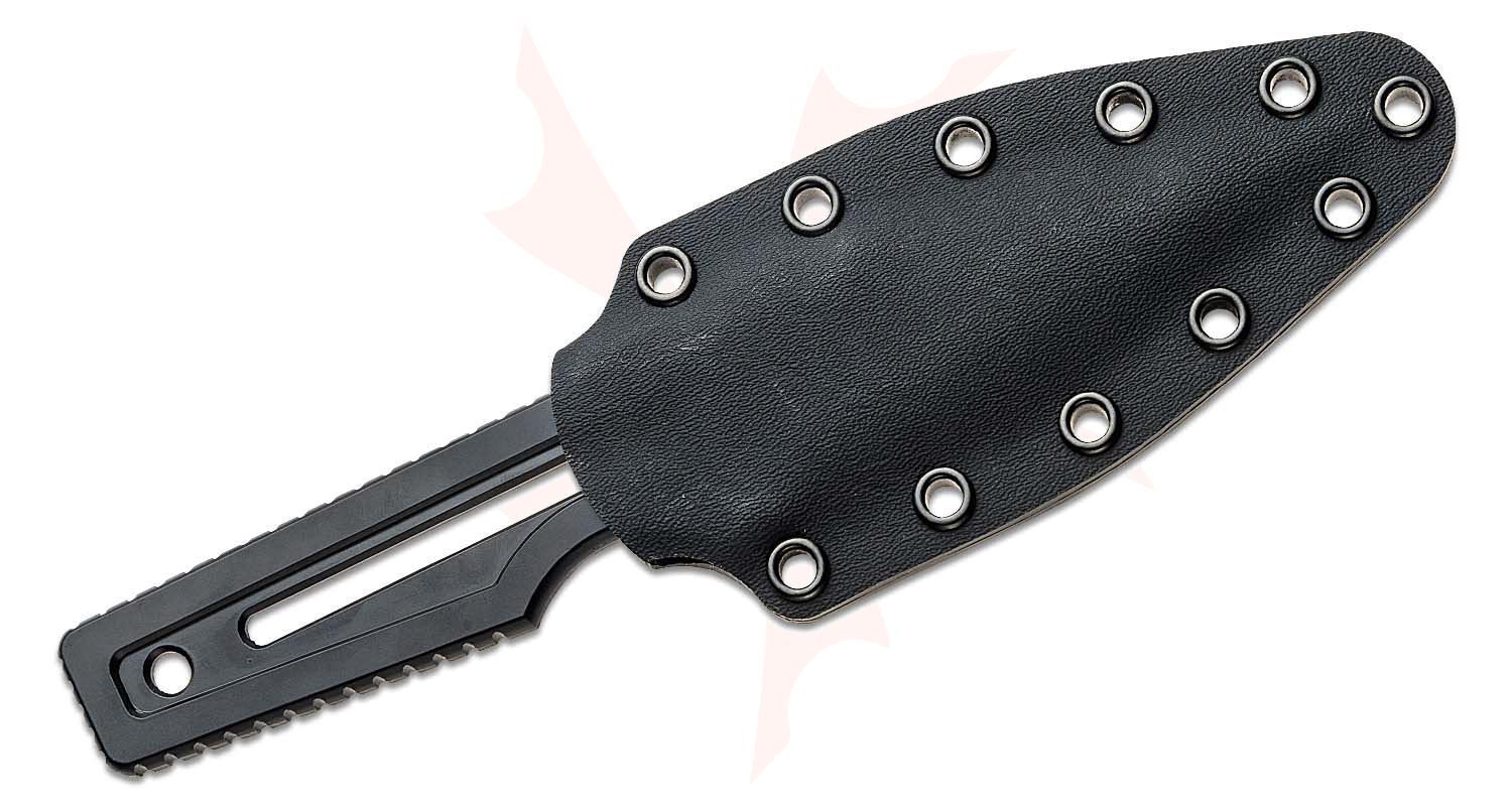 Zu Bladeworx Ultralight Fixed Blade Knife 4" D2 Black Cerakote Double