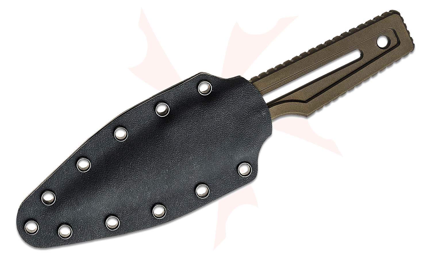 Zu Bladeworx Ultralight Fixed Blade Knife 4" D2 Dark Bronze Cerakote