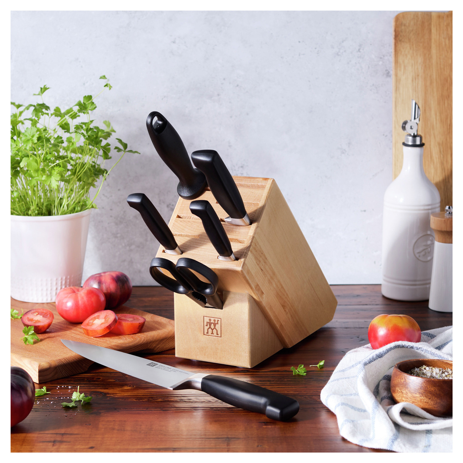 Zwilling J.A. Henckels Four Star Eco 7 Piece Block Set, Natural