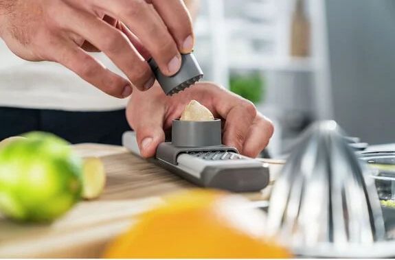 Zwilling J.A. Henckels Z-Cut 5-in-1 Peeler, Gray - KnifeCenter