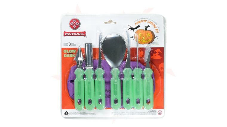 Mundial 8pc Glow in the Dark Pumpkin Carving Kit