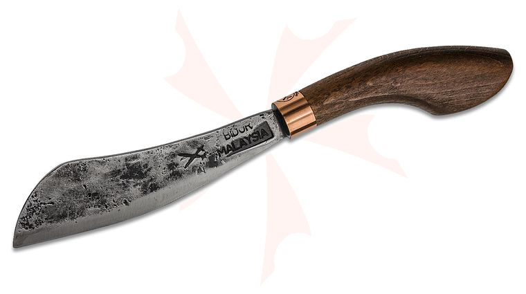 MY Parang Duku Chandong Machete 8 inch Carbon Steel Blade, Wood Handle, Nylon Sheath