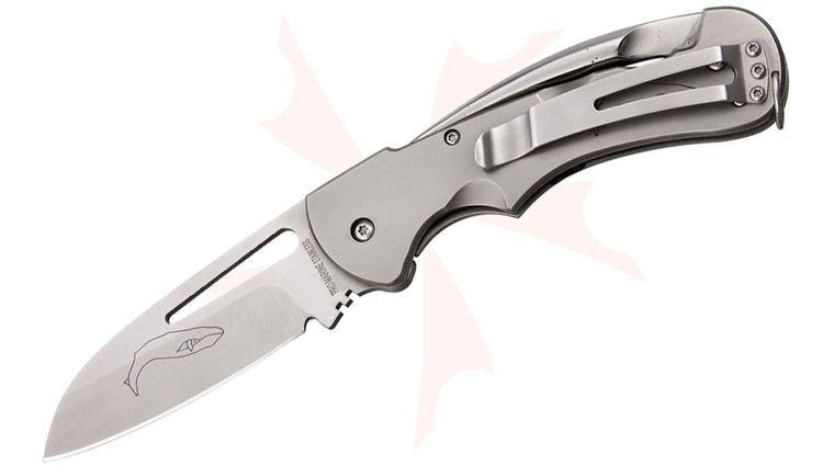 Myerchin TF300 Generation 2 Captain Rigging Knife 2.8 inch Plain Blade, Titanium Handles