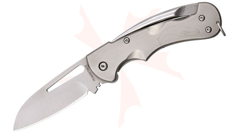 Myerchin TF377 Generation 2 Crew Rigging Knife 2.3 inch Plain Blade, Titanium Handles