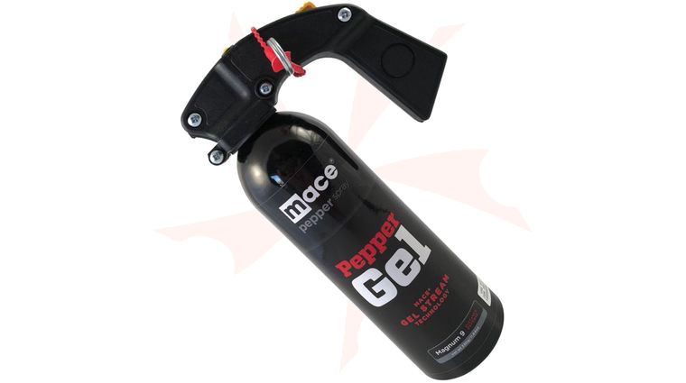 Mace Magnum 9 Pepper Gel, OC Pepper Spray with UV Dye, Pistol Grip Handle with Safety Pin