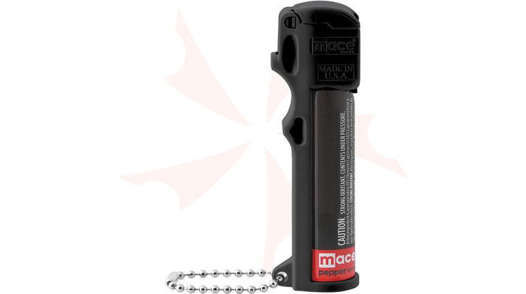 Mace Personal Pepper Spray, OC Pepper Spray with UV Dye, Black, Keychain