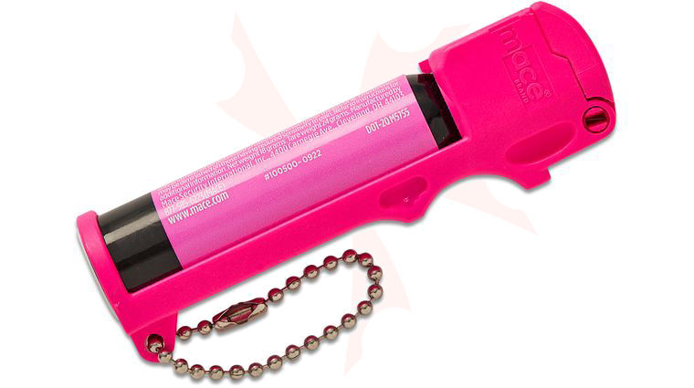 Mace Personal Pepper Spray, OC Pepper Spray with UV Dye, Pink, Keychain