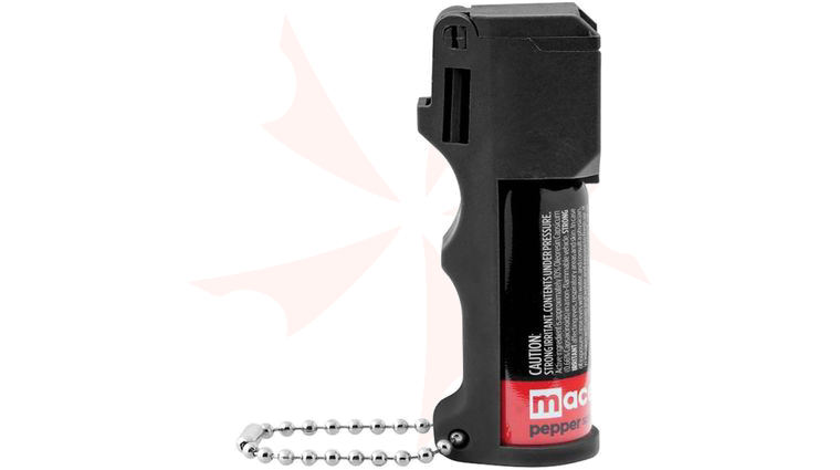 Mace Pocket Model Pepper Spray, OC Pepper Spray with UV Dye, Black, Keychain