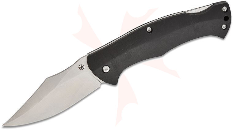 Boker Magnum Echidna Folding Knife 3.66 inch 440B Satin Clip Point Blade, Black Nylon Glass Fiber Handles, Nylon Pouch