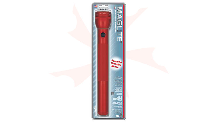 Maglite 4 D Cell Flashlight - Red Body