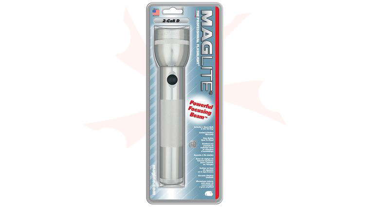 Maglite 2 D Cell Flashlight - Silver Body
