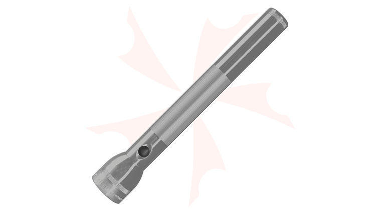 Maglite 4 D Cell LED Flashlight - Silver Body