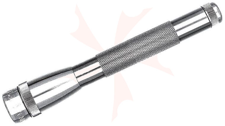 Maglite Minimag LED 2 AA Flashlight, Silver Aluminum, Nylon Belt Holster