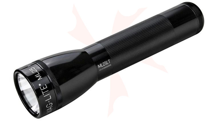 Maglite 2 C Cell LED Flashlight - Black Aluminum Body
